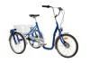 Monark handicapcykel med 3 hjul (2 baghjul) blå